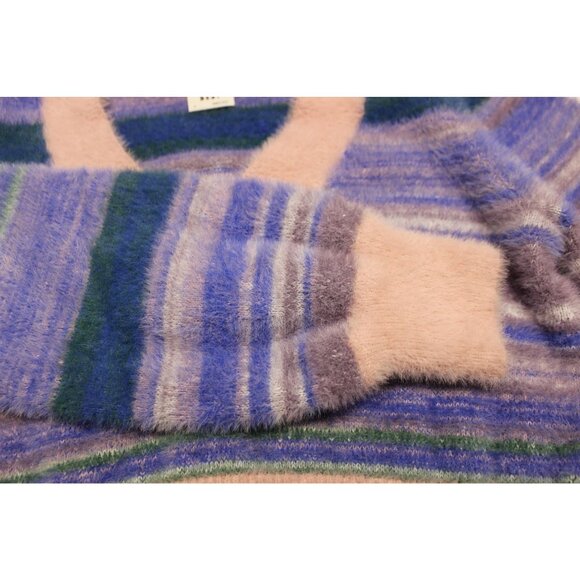 Aritzia Sunday‎ Best women's kitten v-neck fuzzy knit crop sweater M - Picture 10 of 11